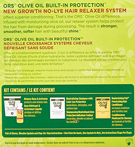 ORS Organic Root Stimulator Olive Oil New Growth Relaxer Normal,3 Ounce x-pression