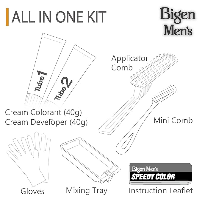 Bigen Men's Speedy Color, Hair Color, 80g