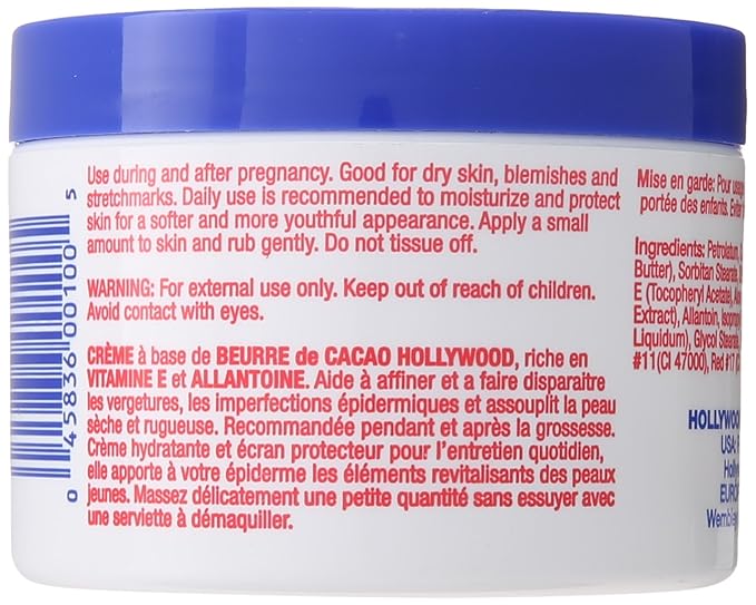 Hollywood Beauty Cocoa Butter Skin Cream With Vitamin E - Enrich, Soothe, & Smooth Dry Skin x-pression