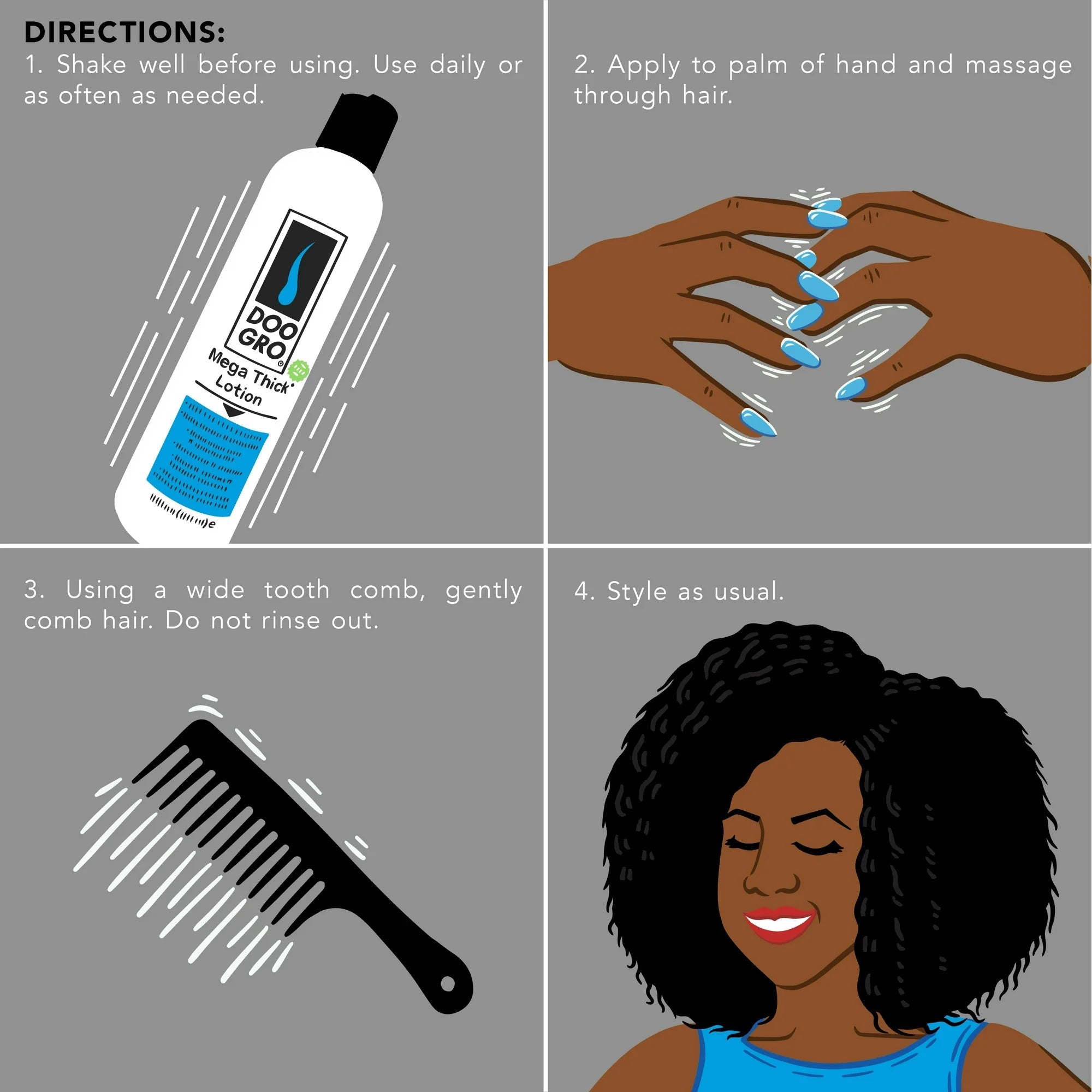 Doo Gro Mega Thick Lotion Infused With Avocado Oil, 12 Oz x-pression