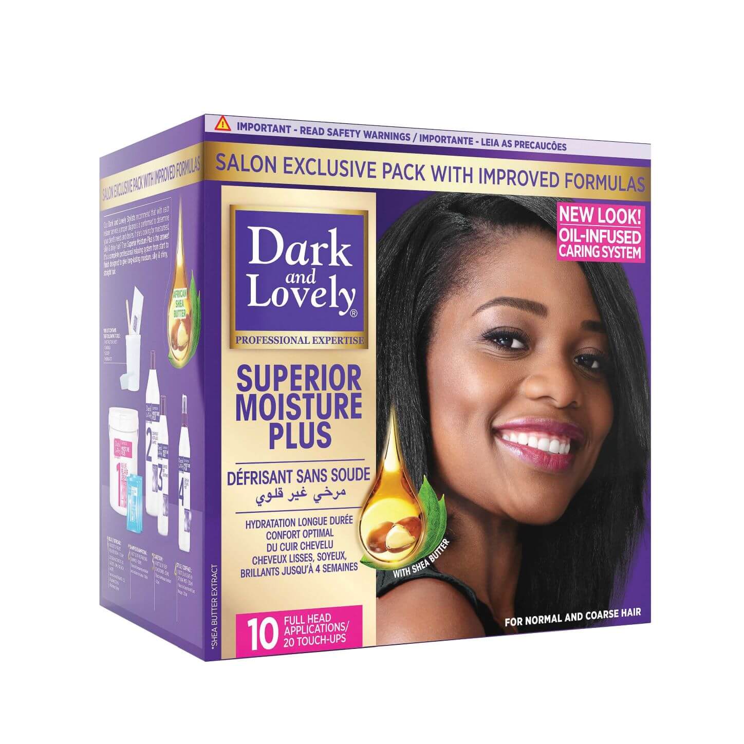 Dark and Lovely Superior Moisture Plus Hair Straightening cream Relaxer, Super x-pression