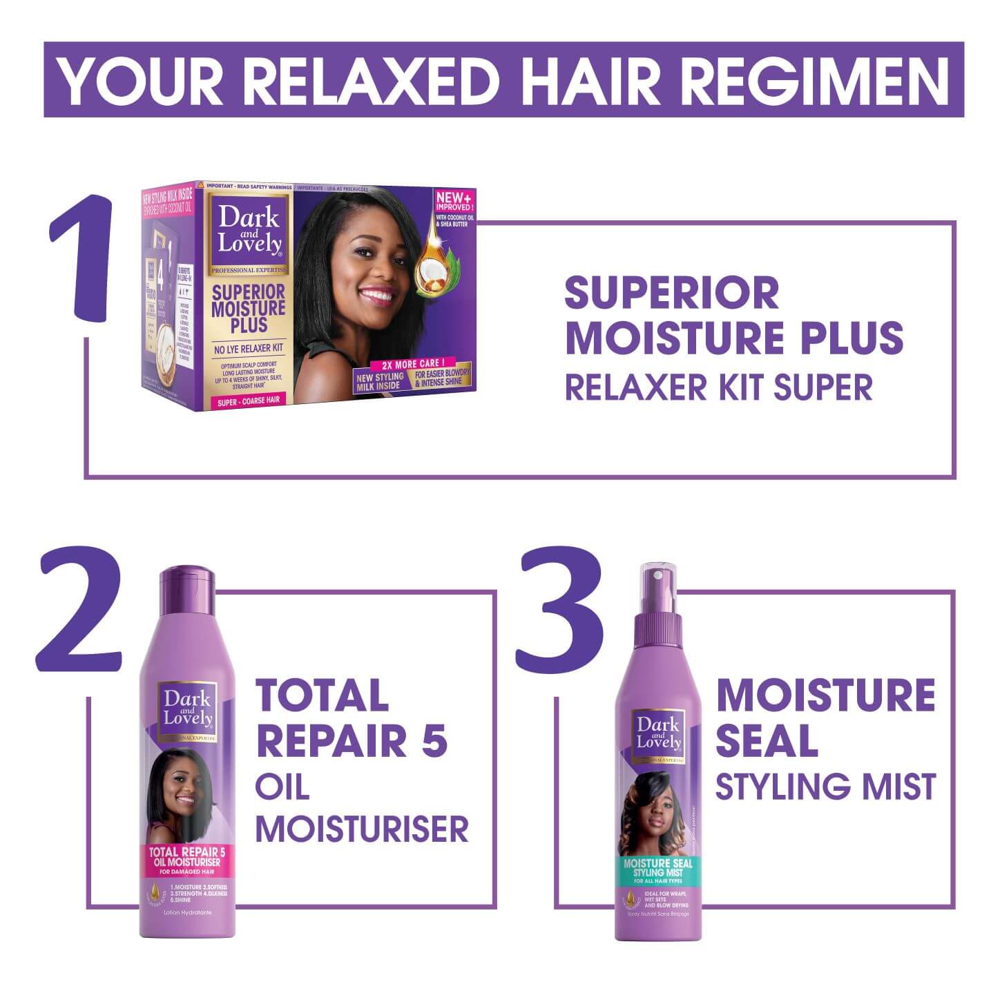 Dark and Lovely Superior Moisture Plus Hair Straightening cream Relaxer, Super x-pression