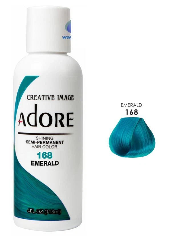 2 X ADORE SEMI PERMANENT HAIR DYE COLOR AMMONIA PEROXIDE ALCOHOL FREE 118 ML x-pression
