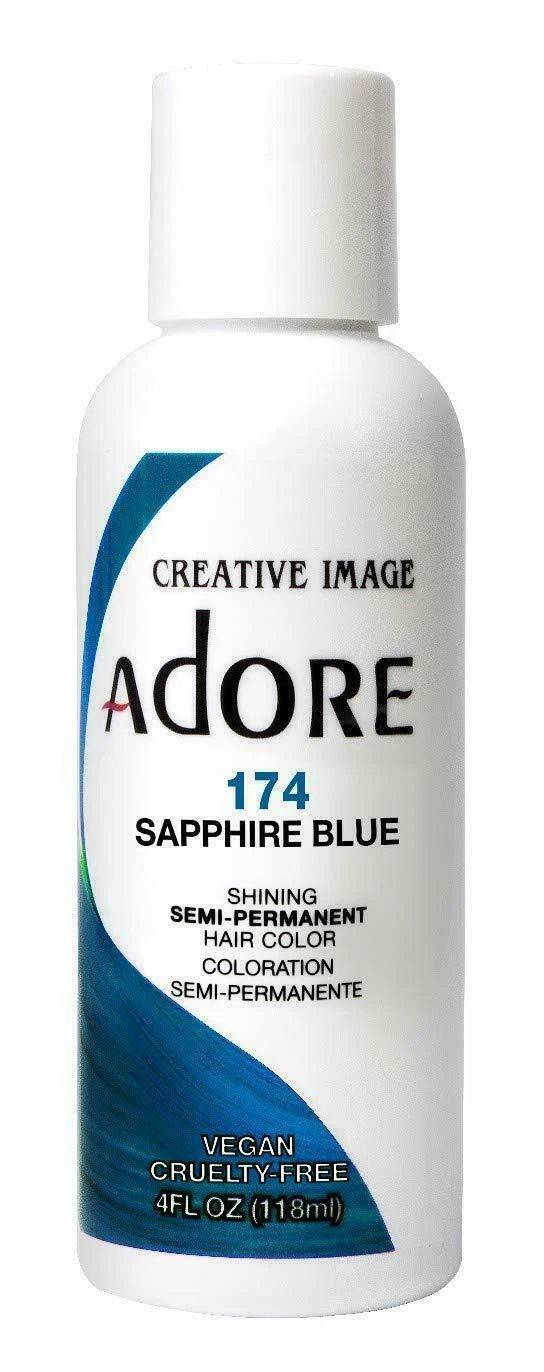 2 X ADORE SEMI PERMANENT HAIR DYE COLOR AMMONIA PEROXIDE ALCOHOL FREE 118 ML x-pression