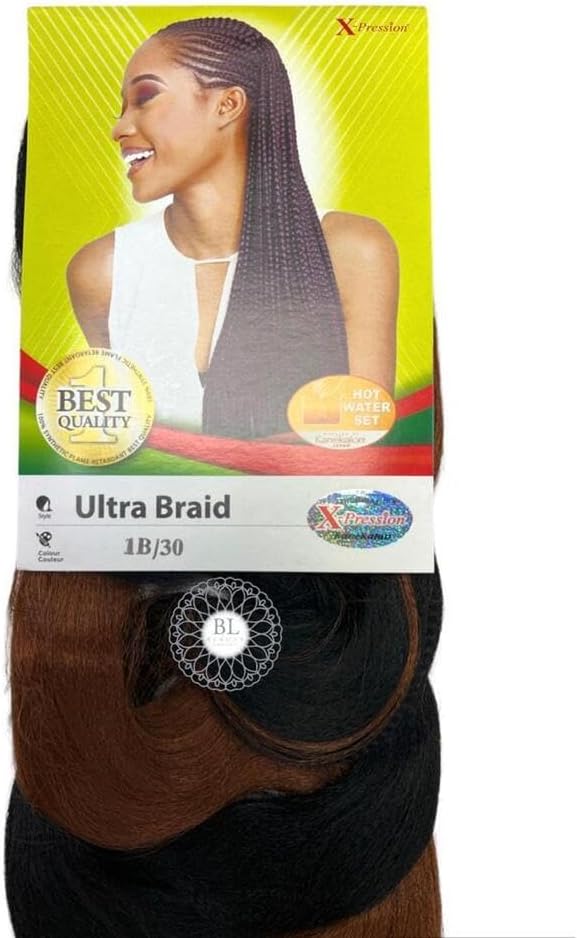 X-PRESSION Ultra Braiding Hair - Original Kanekalon, All Shade Available - 82'' x-pression
