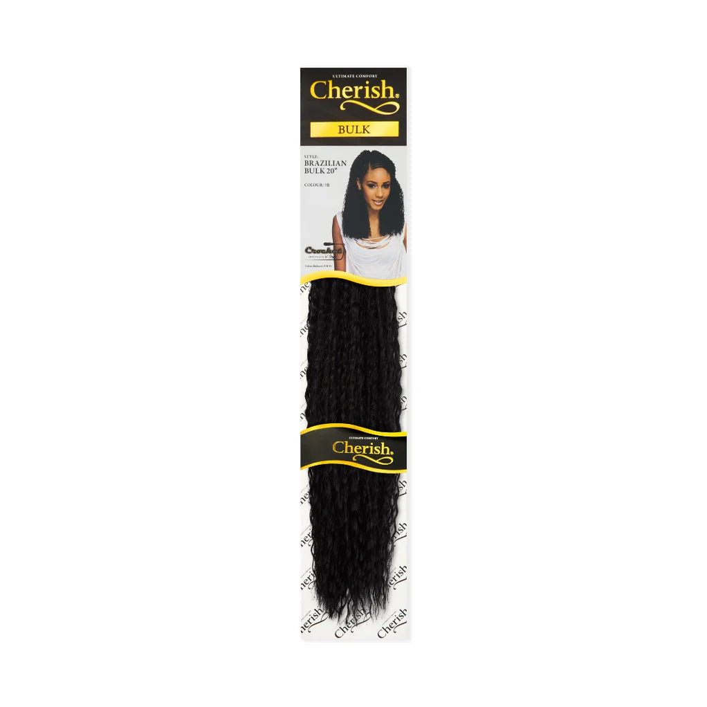 Cherish Brazilian Bulk 20" Synthetic Crochet Braid Curly Hair Extensions x-pression