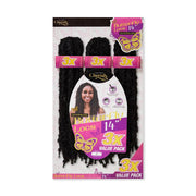 Cherish Bulk Butterfly Locs Crochet Hair 3x Value Pack - 14" Inches x-pression