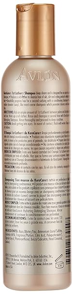 KeraCare Avlon 1st Lather Shampoo, 8 Ounce