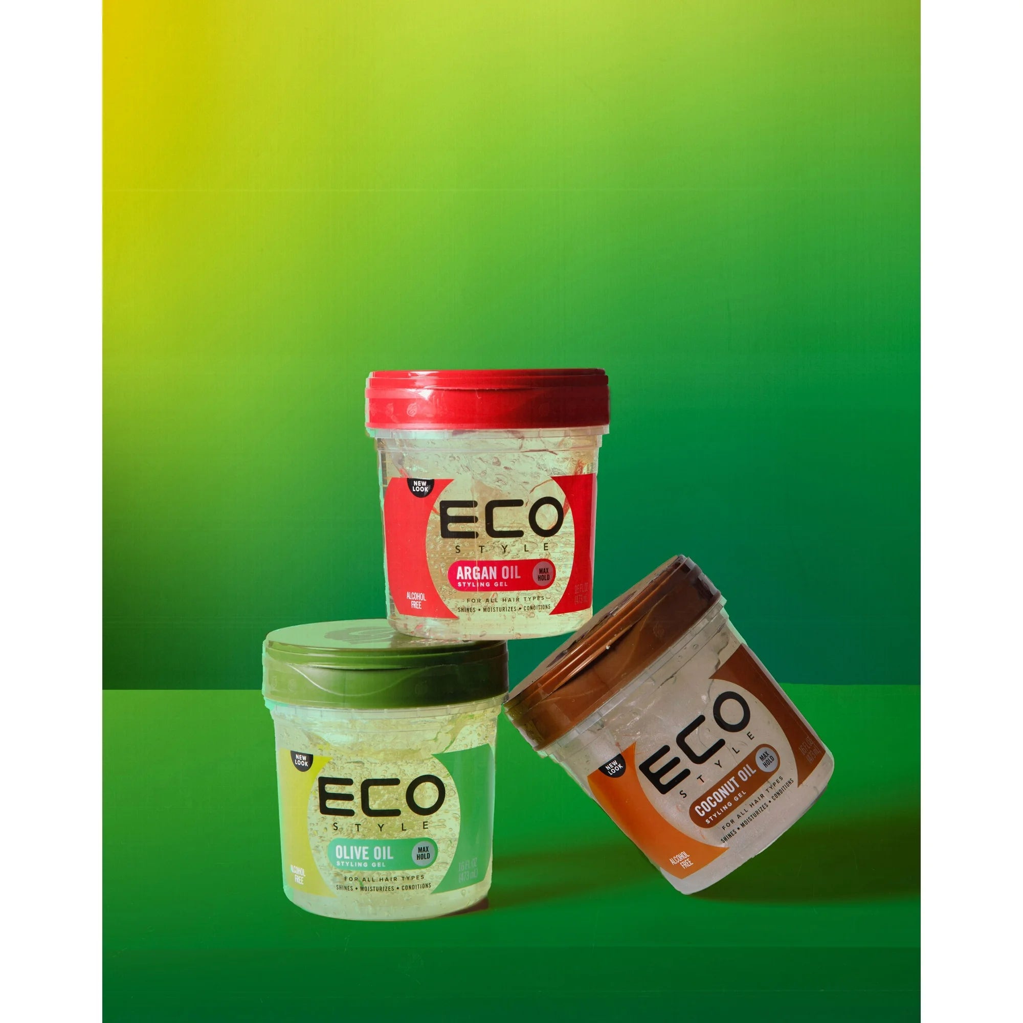 Ecoco Style Professional Styling Gel with Argan Oil - Moisturizing, Weightless, All-day Shine x-pression