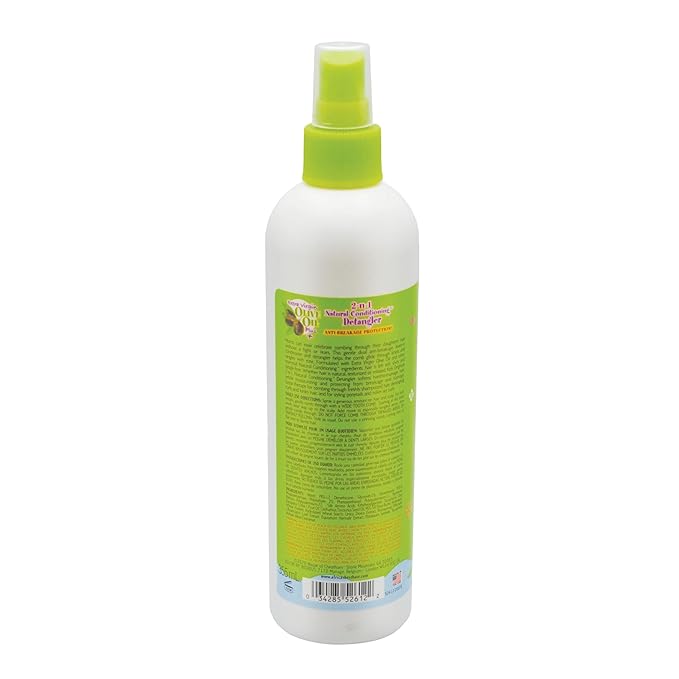 Originals by Africa's Best Kids 2-n-1 Natural Conditioning Detangler, 12oz Bottle, Formulated with Extra Virgin Olive Oil, For Natural, Texturized, or Relaxed Hair