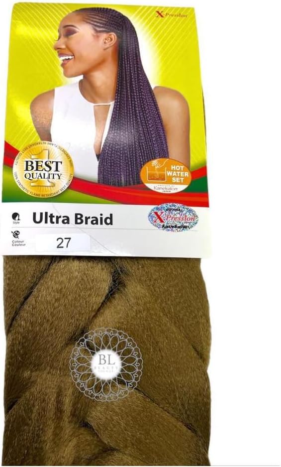 X-PRESSION Ultra Braiding Hair - Original Kanekalon, All Shade Available - 82'' x-pression