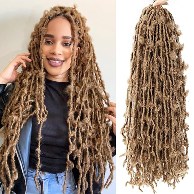 Cherish Bulk Butterfly Locs 12” & 18” - Pre-Looped Crochet Hair for Effortless & Stylish Faux Locs x-pression