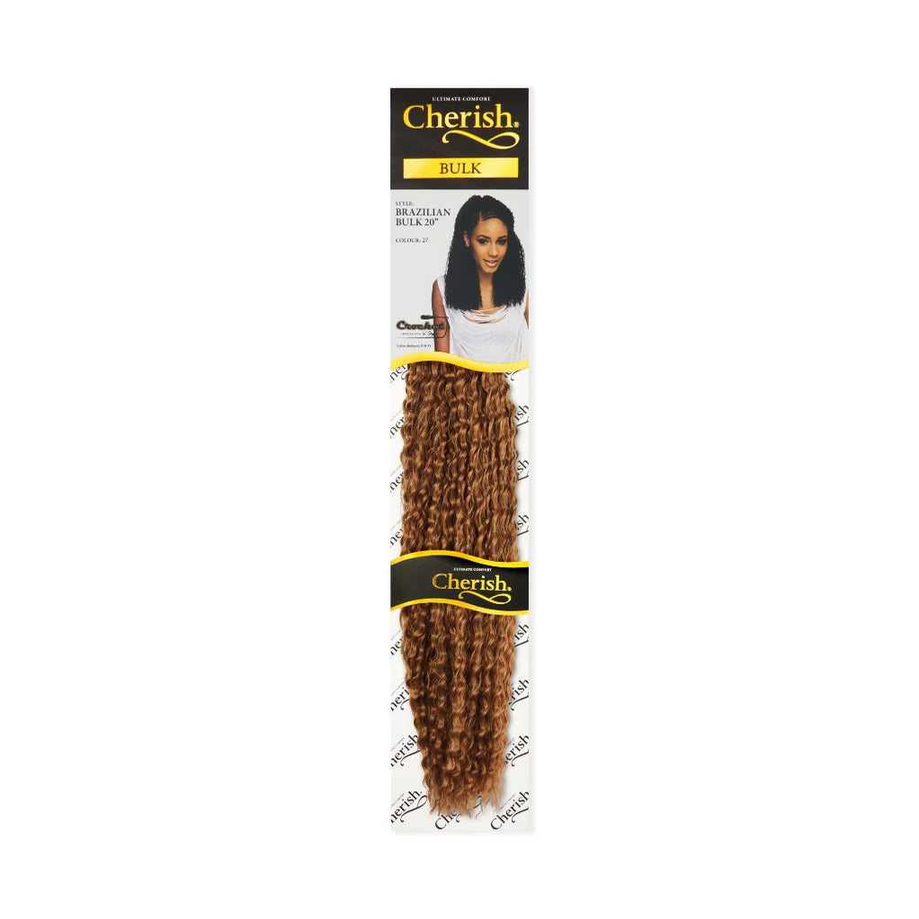 Cherish Brazilian Bulk 20" Synthetic Crochet Braid Curly Hair Extensions x-pression