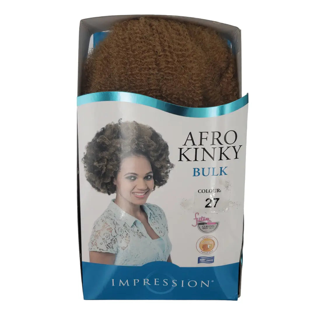 Impression Afro Kinky Bulk 24″ Futura Curling Iron Safe x-pression