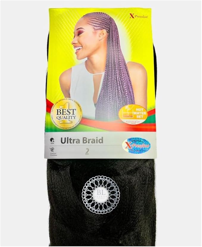 X-PRESSION Ultra Braiding Hair - Original Kanekalon, All Shade Available - 82'' x-pression
