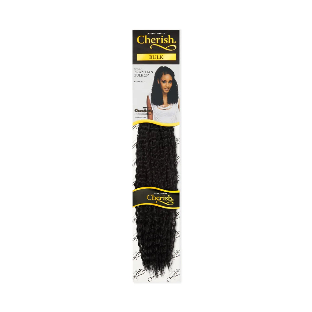 Cherish Brazilian Bulk 20" Synthetic Crochet Braid Curly Hair Extensions x-pression