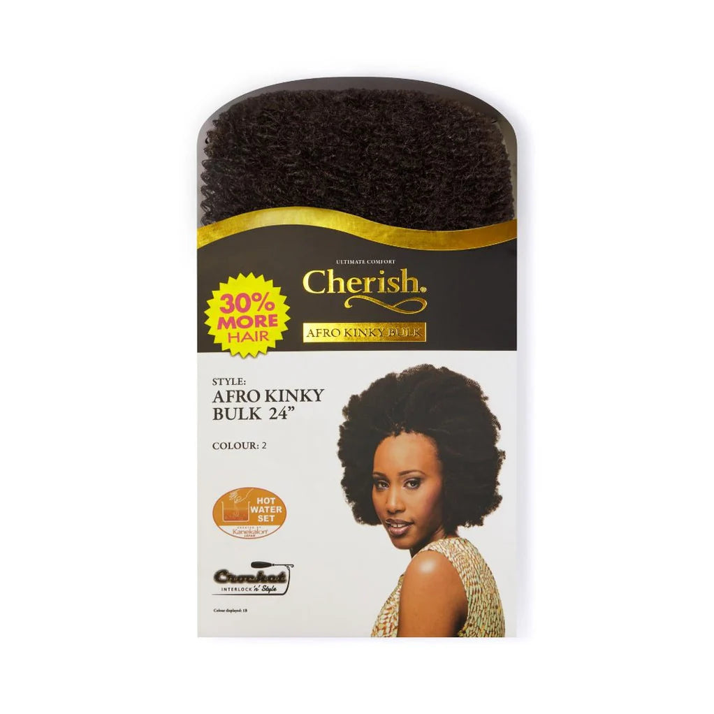 Cherish Bulk - Afro Kinky Bulk 24" Inches Length x-pression