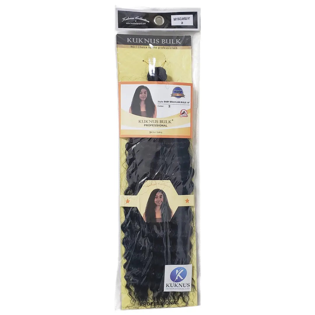 Kuknus Collection Baby Brazilian Bulk Professional 14” x-pression