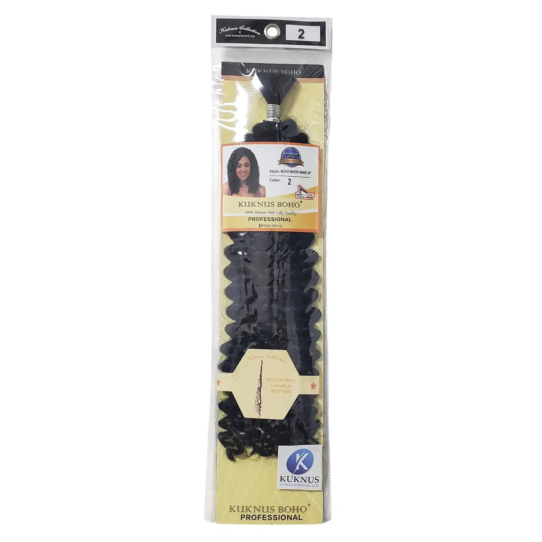 Kuknus Collection Boho Water Wave 14” Synthetic Passion Twist Hair for Woman Girls x-pression