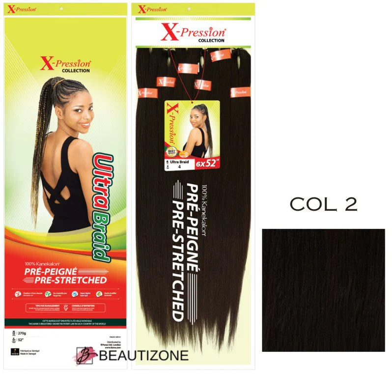 X-Pression -  Synthetic Pre-Stretched 6x Value Pack Ultra Braid 52" Length x-pression
