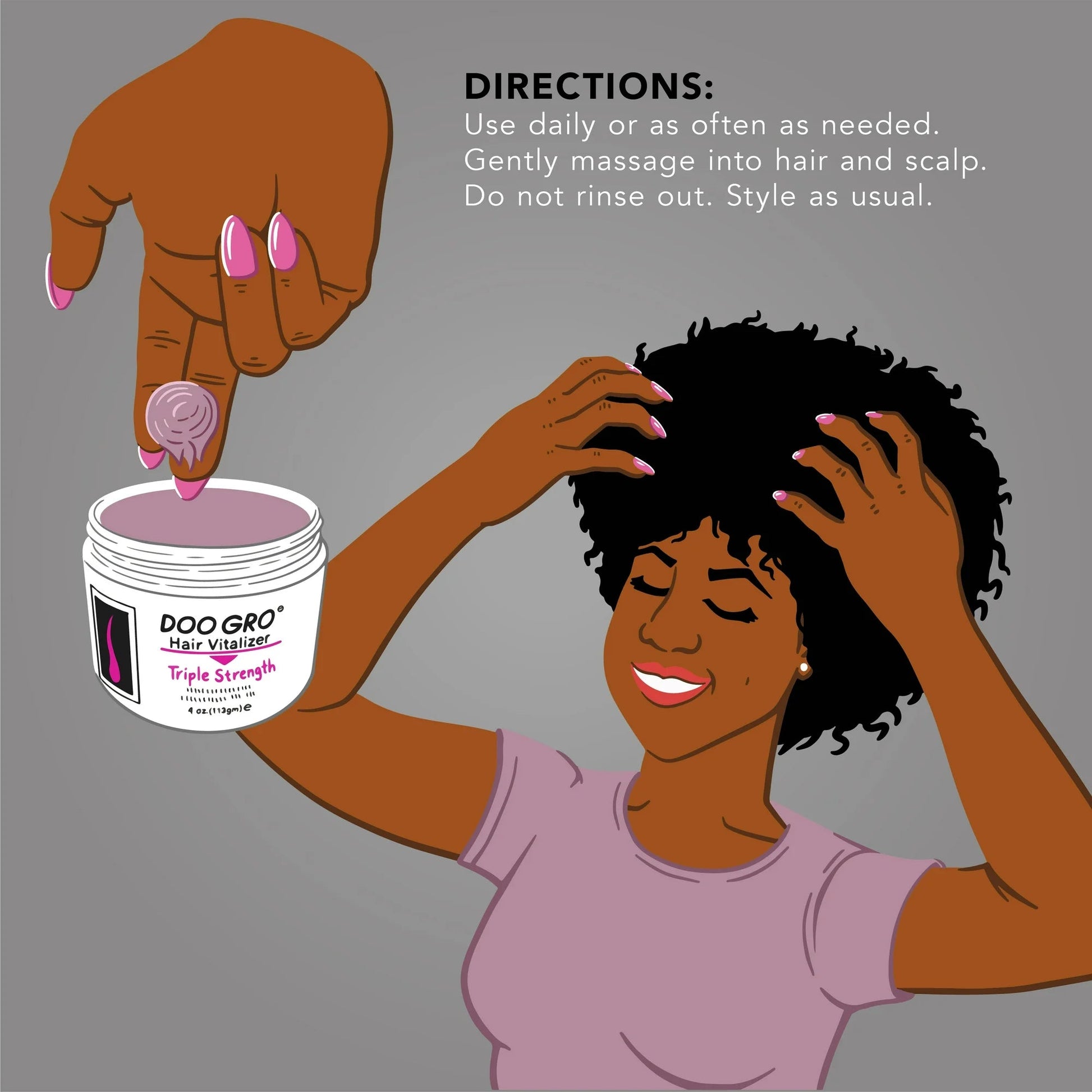 DOO GRO Hair Vitalizer Triple Strength for Severely Damaged Hair, 4 oz x-pression