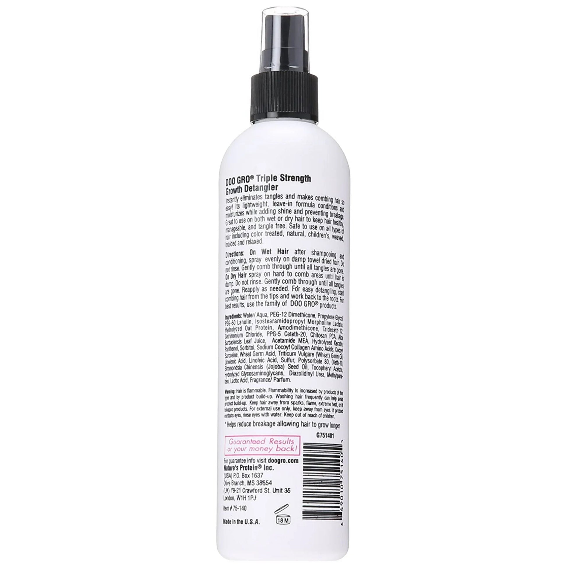DOO GRO Triple Strength Anti Breakage Growth Detangler, 10 oz x-pression