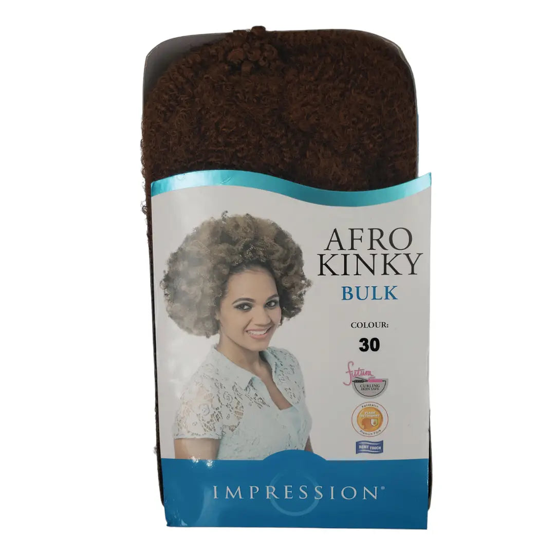 Impression Afro Kinky Bulk 24″ Futura Curling Iron Safe x-pression