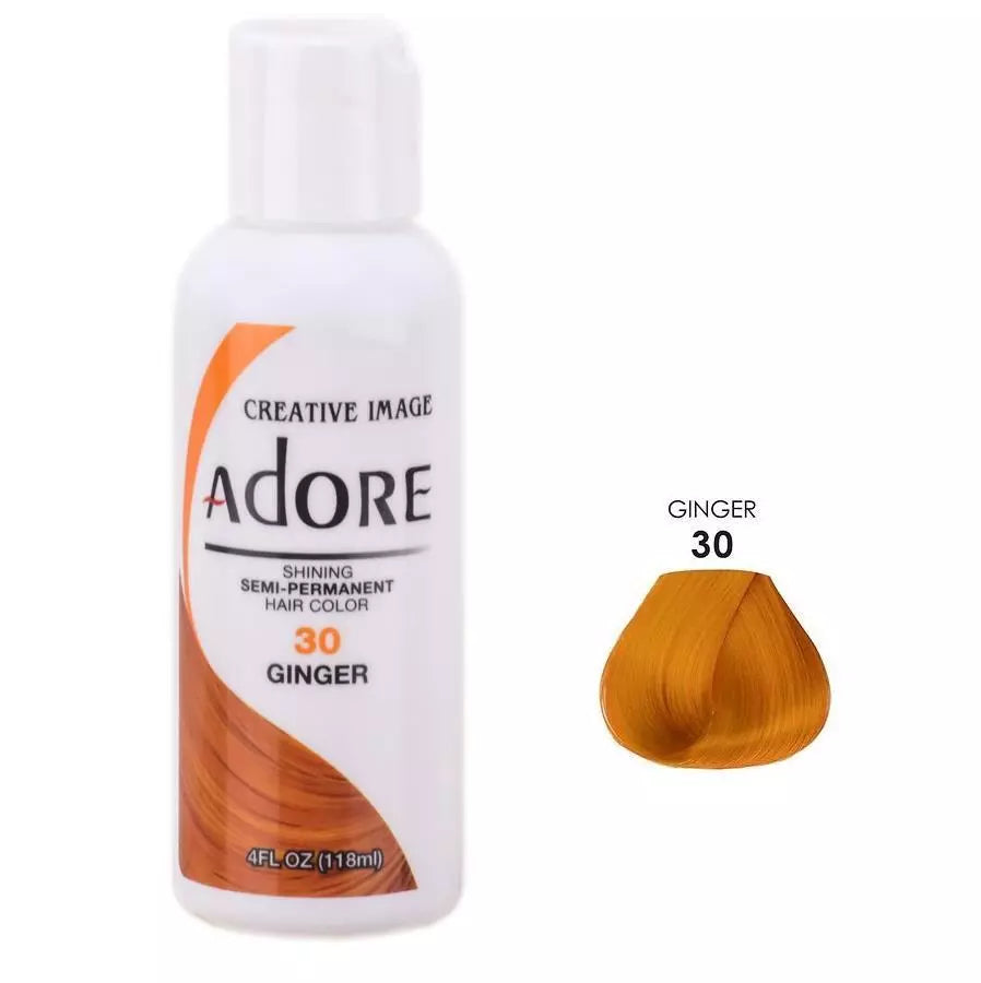 2 X ADORE SEMI PERMANENT HAIR DYE COLOR AMMONIA PEROXIDE ALCOHOL FREE 118 ML x-pression