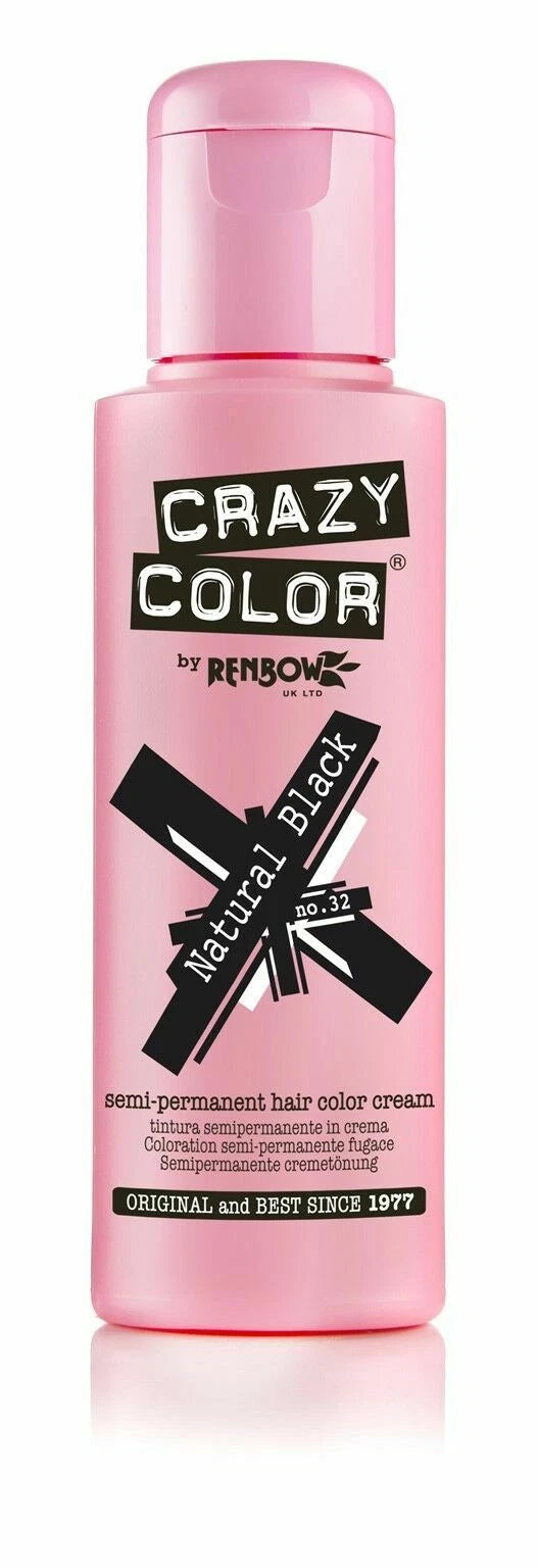 2X CRAZY COLOR SEMI PERMANENT HAIR DYE 100ml - All Colours x-pression