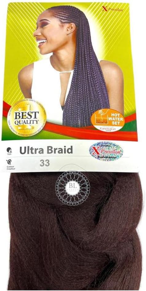 X-PRESSION Ultra Braiding Hair - Original Kanekalon, All Shade Available - 82'' x-pression