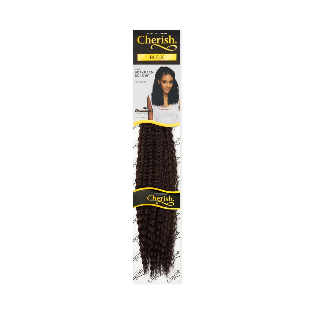 Cherish Brazilian Bulk 20" Synthetic Crochet Braid Curly Hair Extensions x-pression