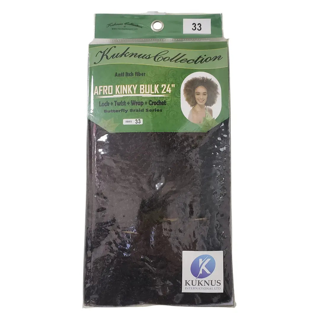 Kuknus Collection Afro Kinky Bulk Afro Twist Hair Extensions 24" Anti itch Fiber x-pression