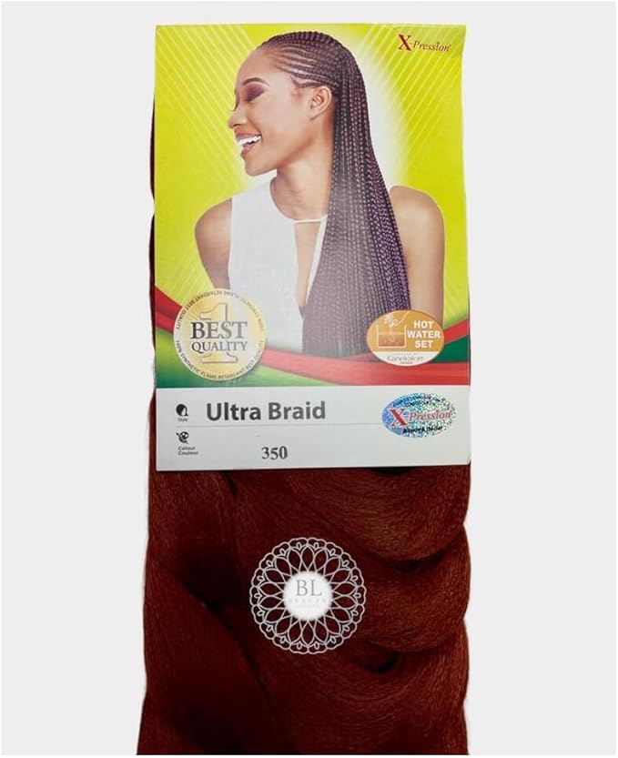 X-PRESSION Ultra Braiding Hair - Original Kanekalon, All Shade Available - 82'' x-pression