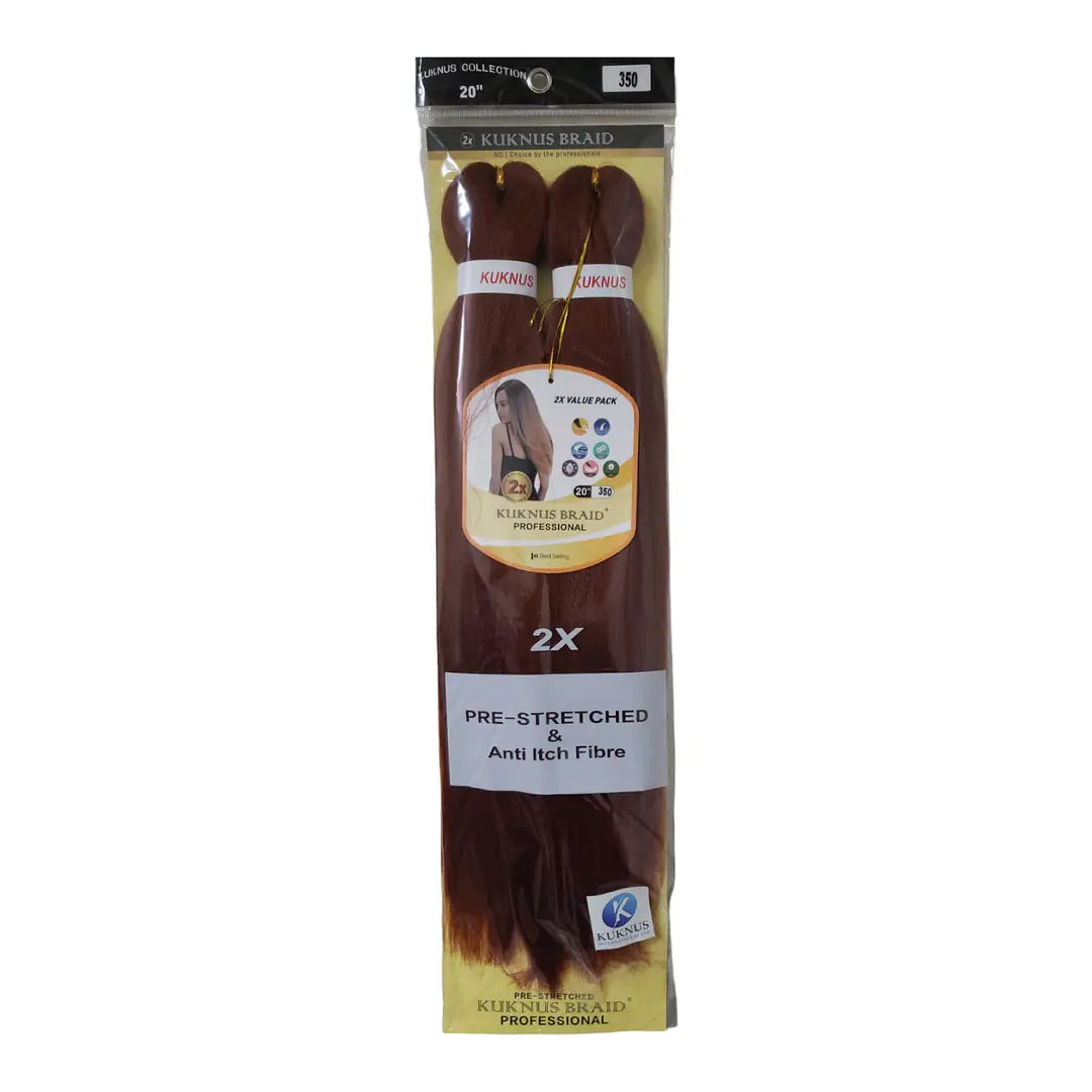 Kuknus Collection Pre-Stretched & Anti Itch Fibre 2X Braid 20” x-pression