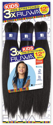 Sensationnel 3X RUWA pre-stretched braid 12"  (KIDS) x-pression
