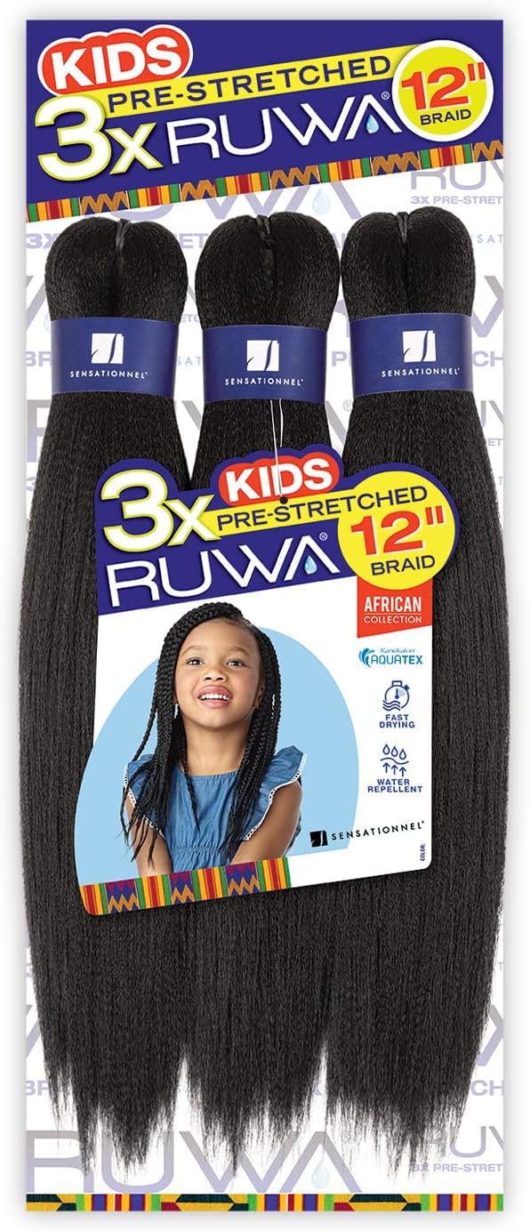 Sensationnel 3X RUWA pre-stretched braid 12"  (KIDS) x-pression