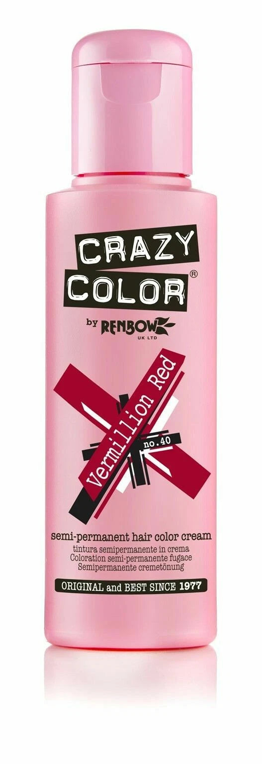 Crazy Color Semi Permanent Hair Colour Cream - 100 ml - All Colors x-pression