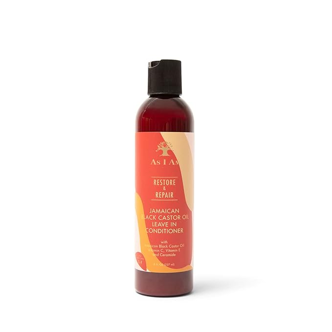 AS I AM Restore And Repair Jamaican Black Castor Oil Leave in Conditioner, 8 fl oz x-pression