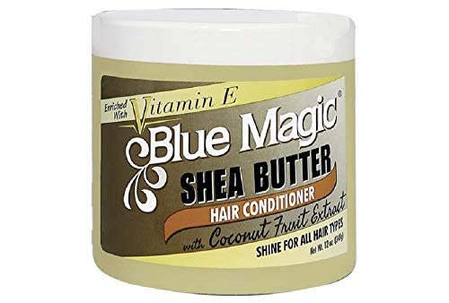 Blue Magic Shea Butter Hair conditioner with Coconut Fruit Eaxtract 12 ounce jar (340gm) x-pression