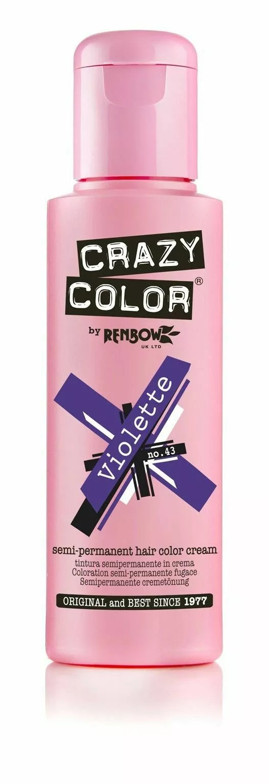 Crazy Color Semi Permanent Hair Colour Cream - 100 ml - All Colors x-pression