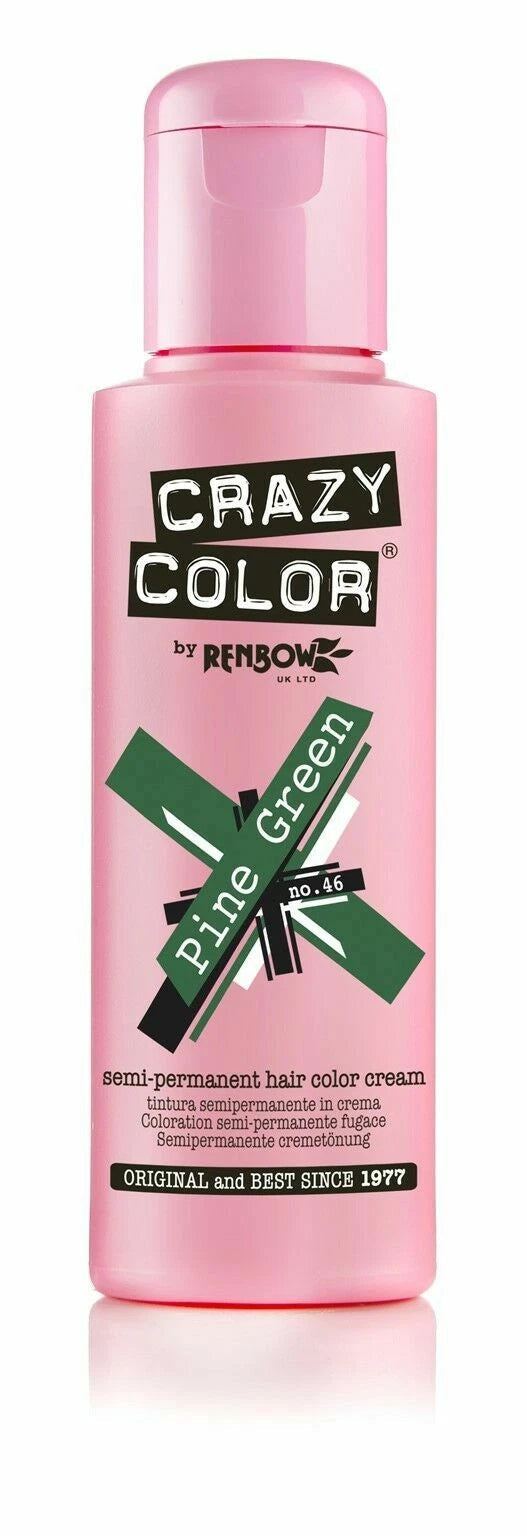 2X CRAZY COLOR SEMI PERMANENT HAIR DYE 100ml - All Colours x-pression