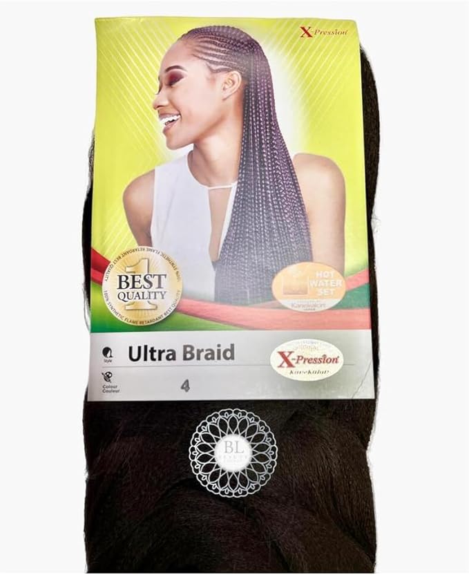X-PRESSION Ultra Braiding Hair - Original Kanekalon, All Shade Available - 82'' x-pression