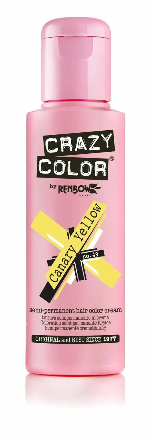 Crazy Color Semi Permanent Hair Colour Cream - 100 ml - All Colors x-pression