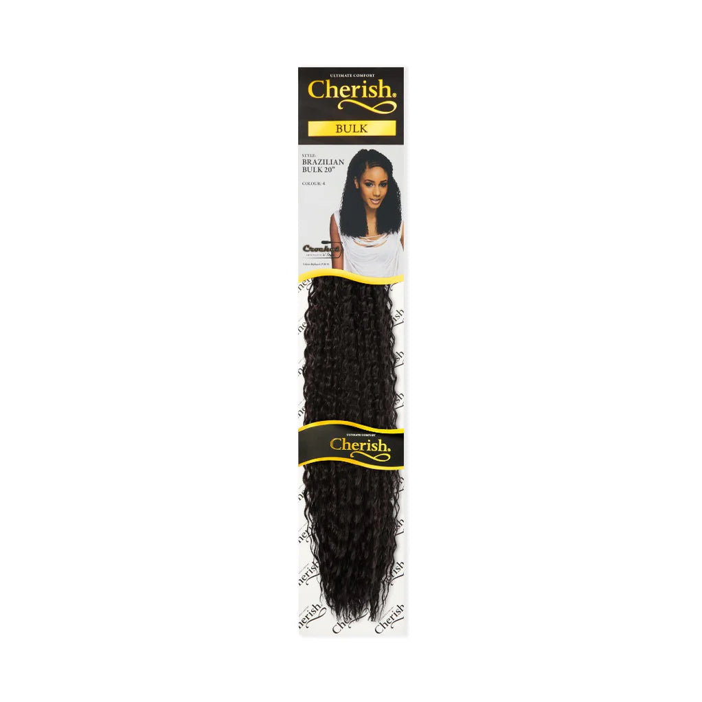 Cherish Brazilian Bulk 20" Synthetic Crochet Braid Curly Hair Extensions x-pression