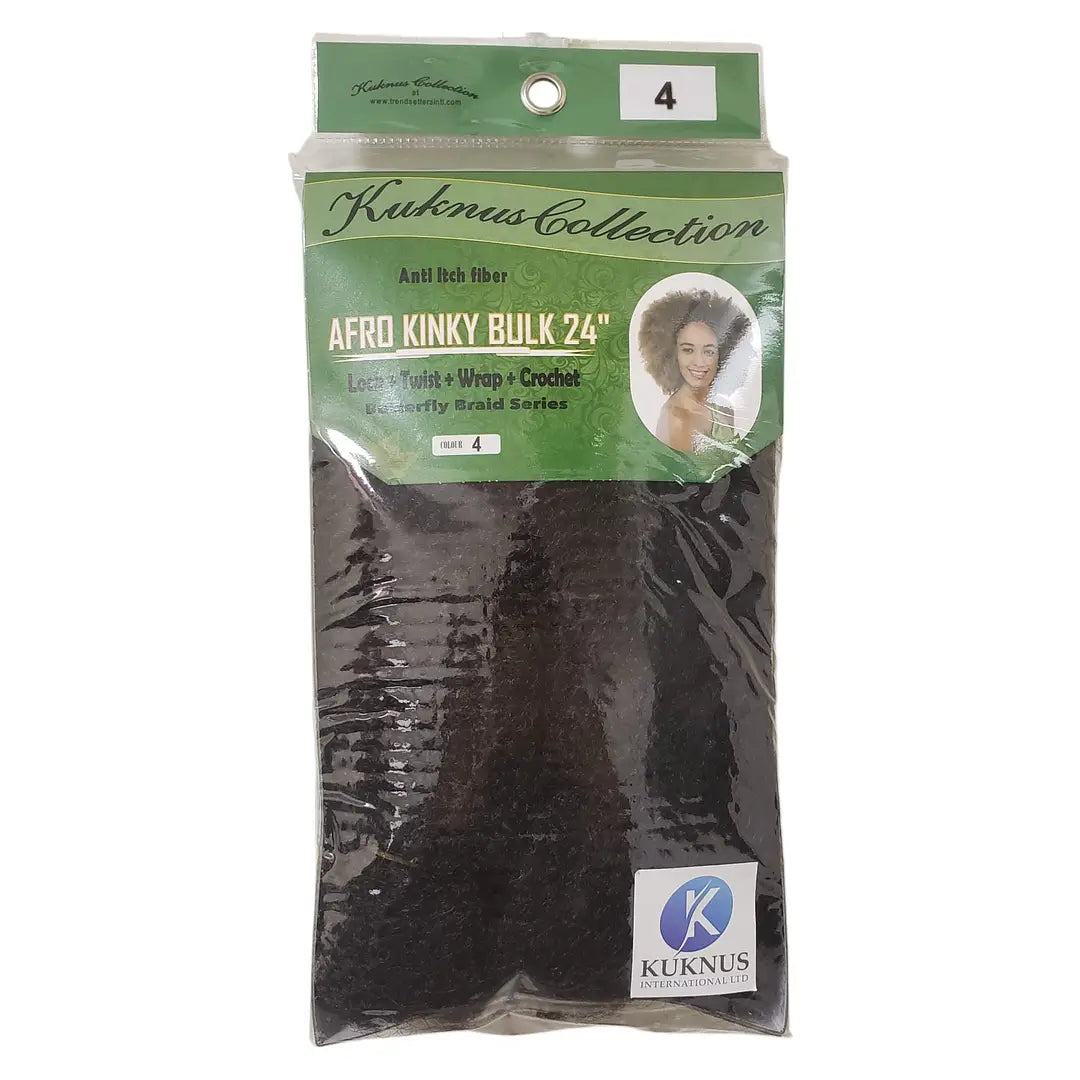 Kuknus Collection Afro Kinky Bulk Afro Twist Hair Extensions 24" Anti itch Fiber x-pression