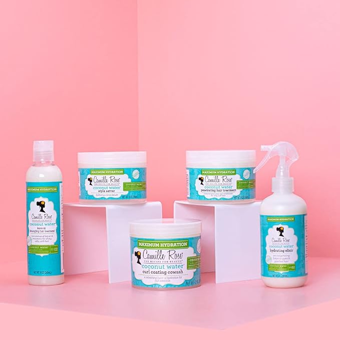 Camille Rose Coconut Water Penetrating Hair Treatment, 8 oz x-pression