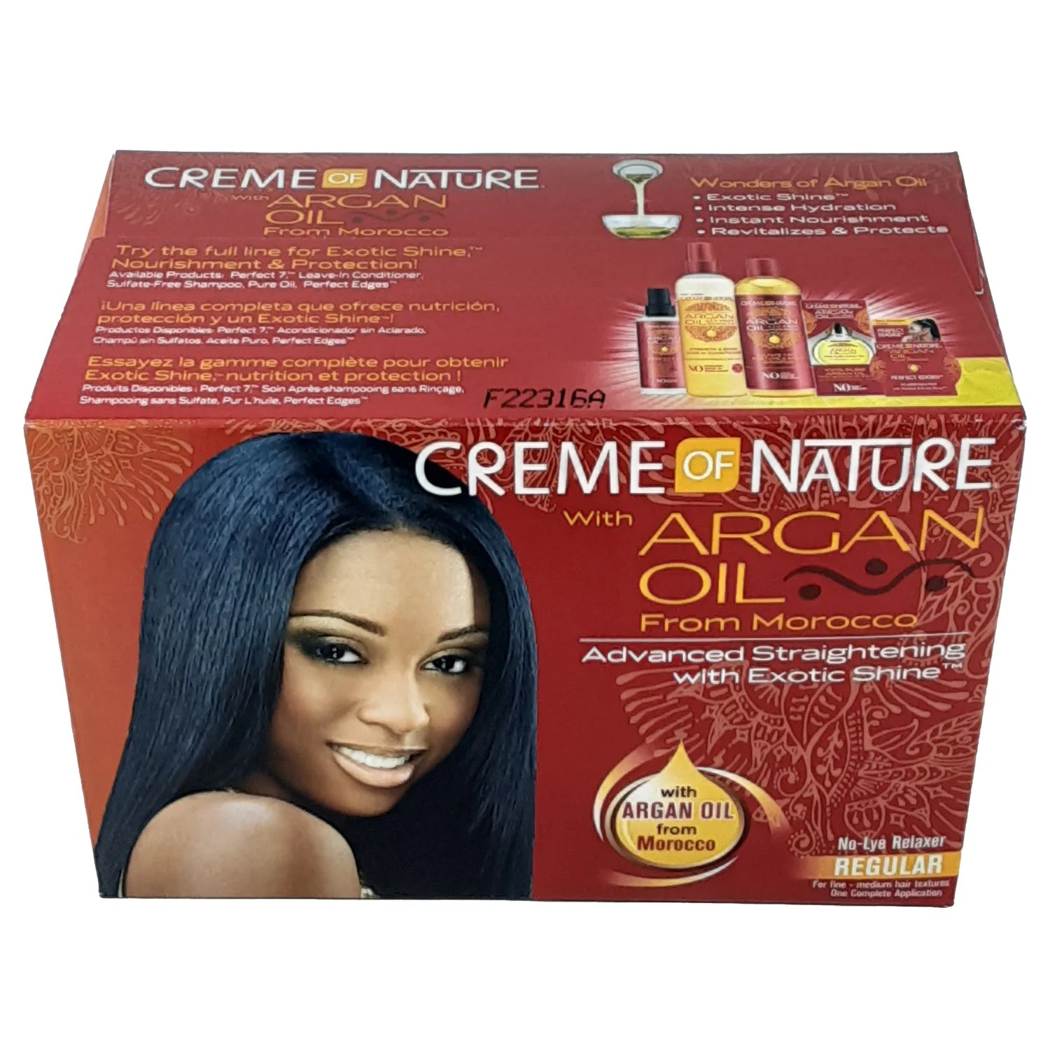 Crème Of Nature Argan Oil No-Lye Relaxer Regular x-pression
