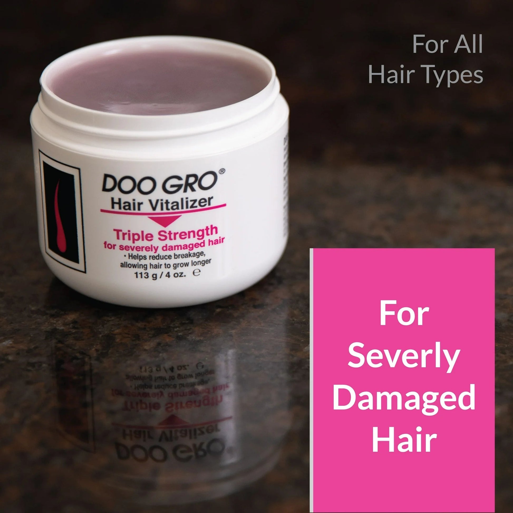 DOO GRO Hair Vitalizer Triple Strength for Severely Damaged Hair, 4 oz x-pression
