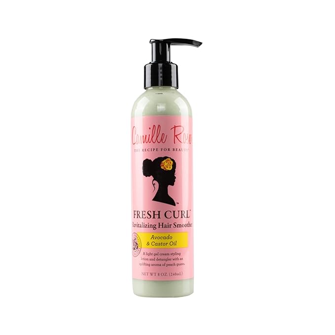 Camille Rose Fresh Curl Hair Styling Lotion & Detangler, with Avocado and Castor Oil, to Moisturize and Promote Hair Growth, for all Hair Types, 8 oz x-pression