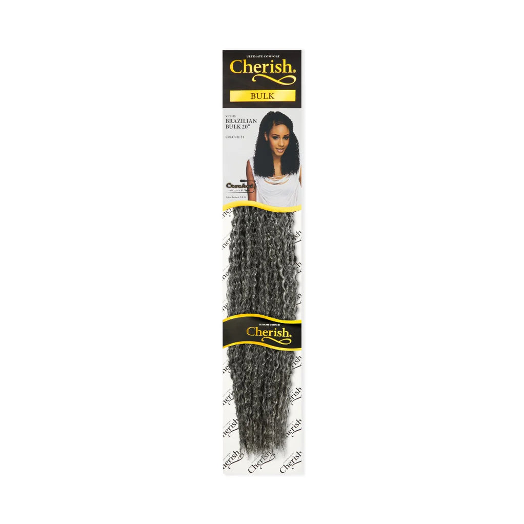 Cherish Brazilian Bulk 20" Synthetic Crochet Braid Curly Hair Extensions x-pression